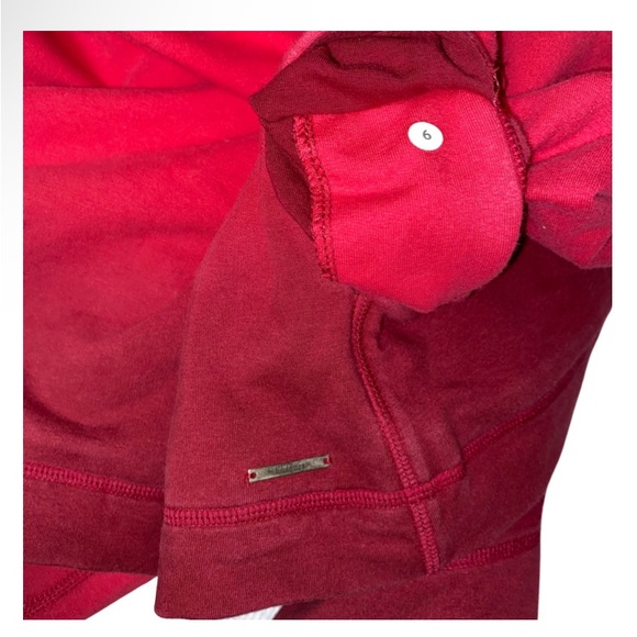 Lululemon Red Ombré Women’s Cardigan Size 6 - Picture 4 of 4